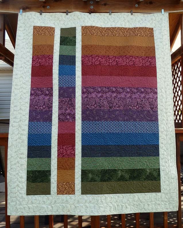 Quilt Kisses Sunrise, Sunset A Finished Quilt