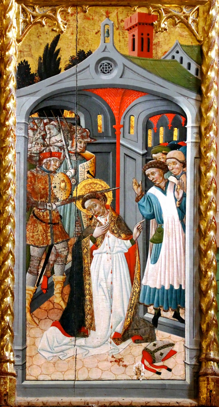 The Murder of Thomas Becket on the Alterpiece of Saint Blas in Anento, Spain, c.1440AD