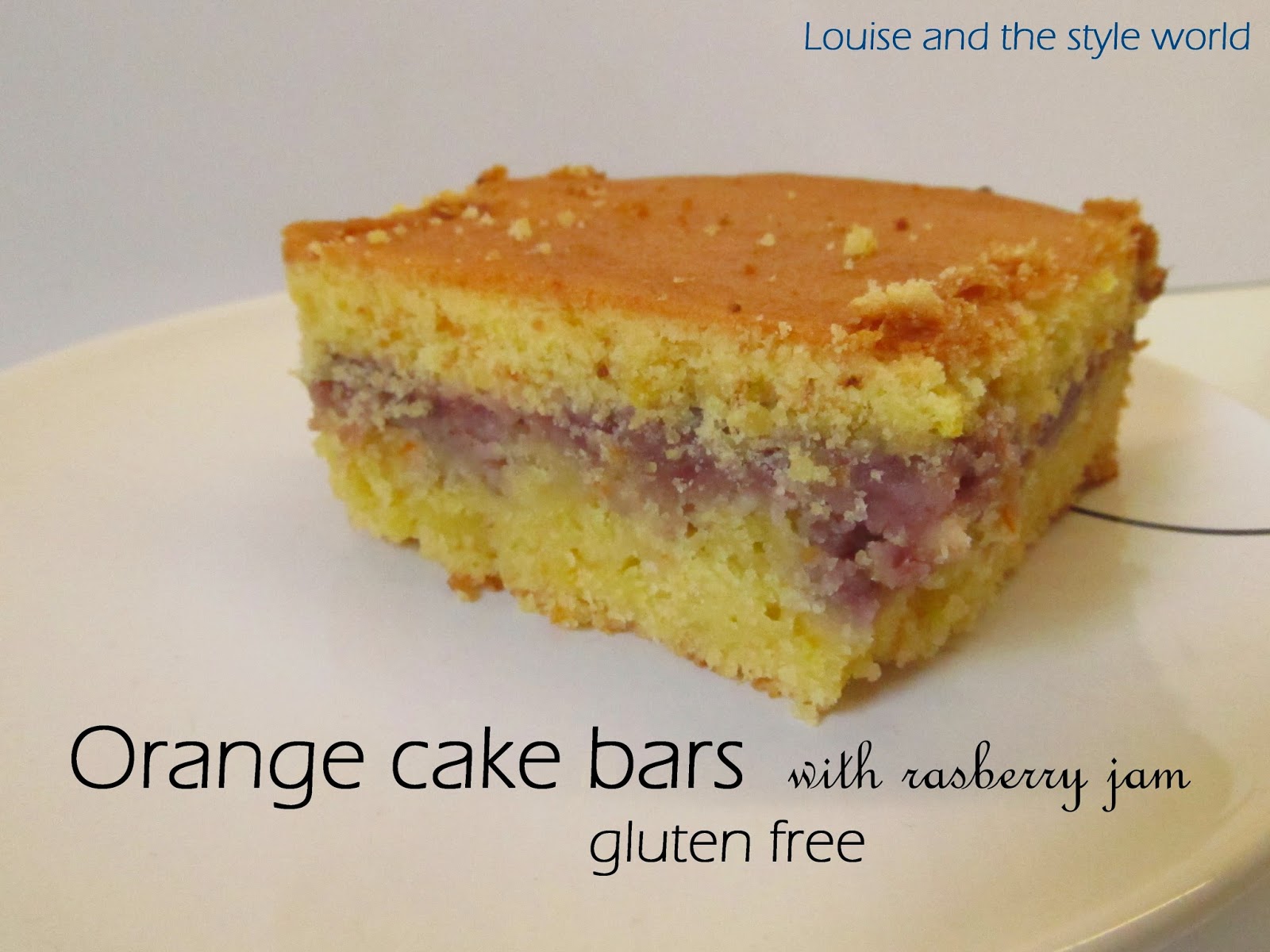 Louise and the style world Orange cake bars gluten free!