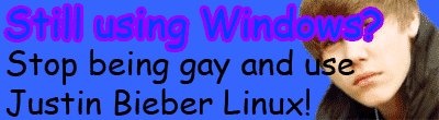 Masih Pakai Windows? Berhenti Menjadi Gay dan Gunakanlah Justin Bieber Linux
