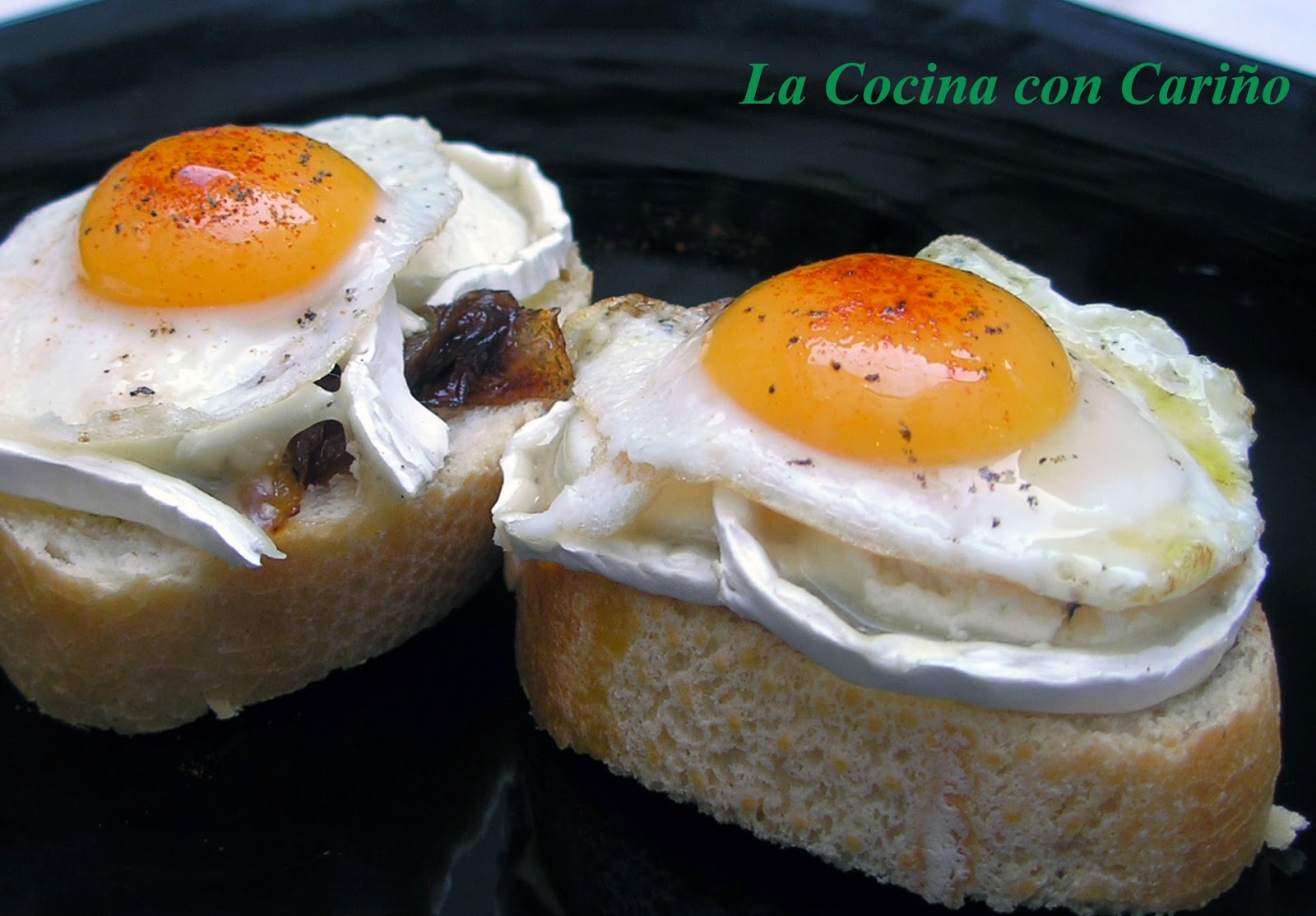 Montadito De Queso De Cabra Con Cebolla Caramelizada
