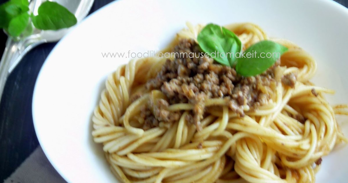 Mince Spaghetti Recipe Food like Amma used to make it