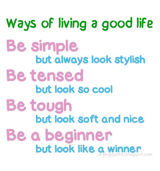ways of living a