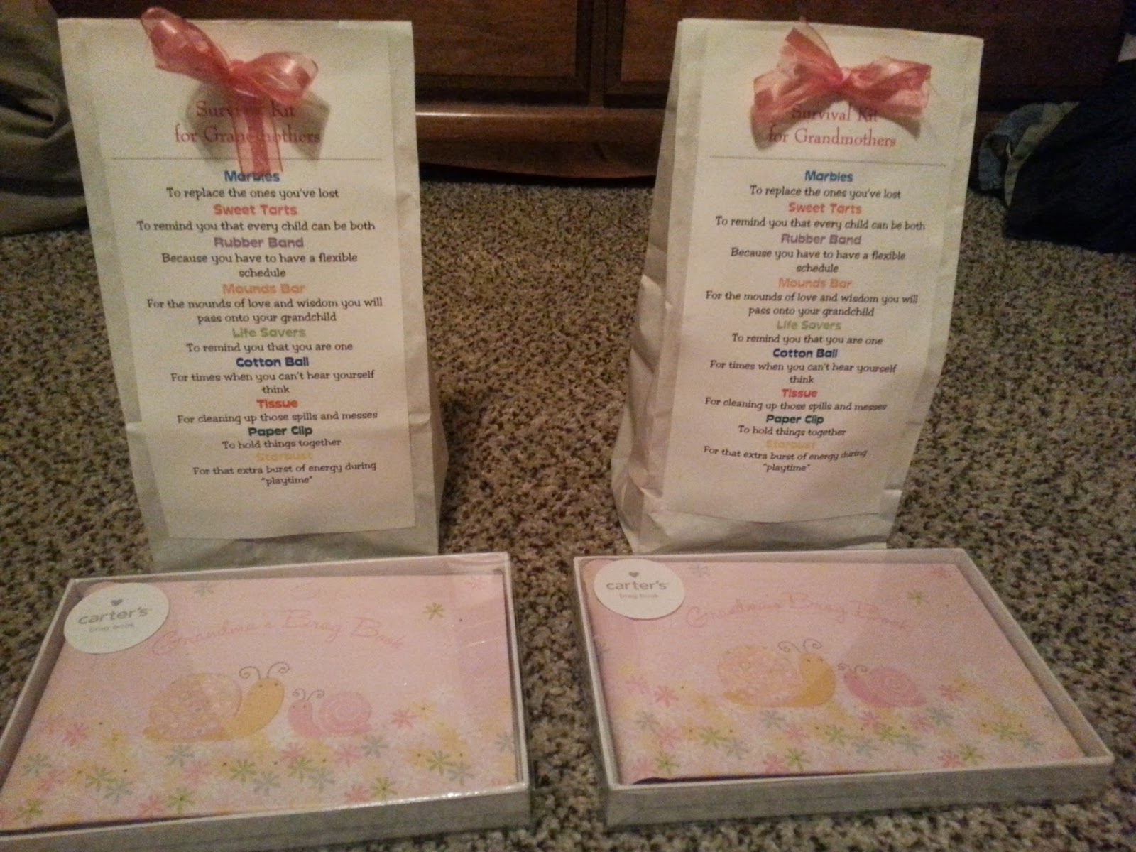 A Writer's Wife Baby Shower Hostess Gifts