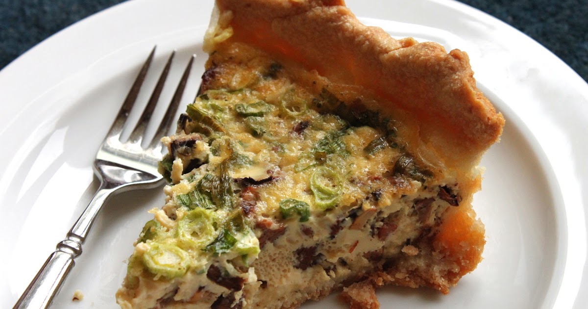 Quiche with chanterelles