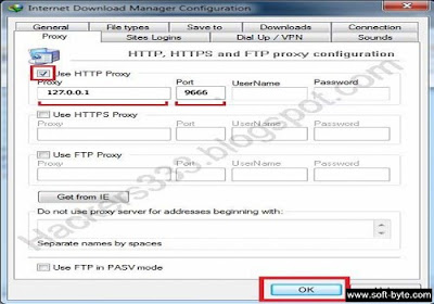 IDM Proxy Setting for youtube