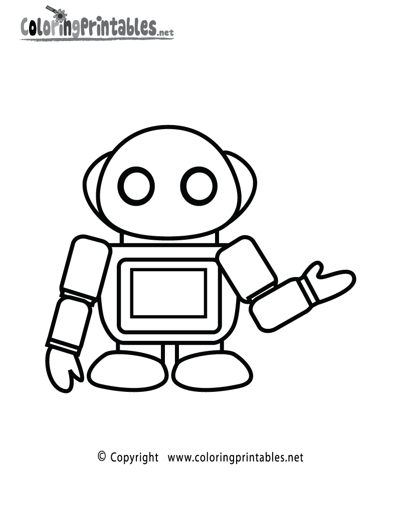 robot coloring pages free | FCP
