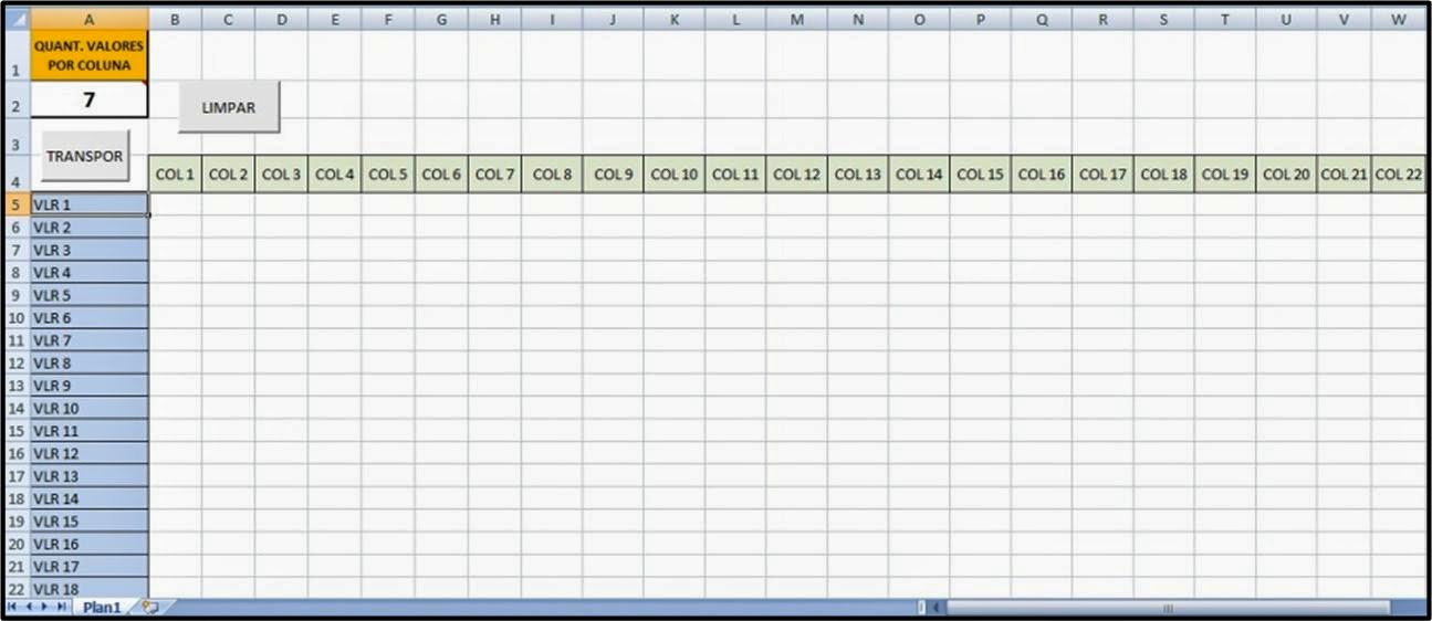 Relatório relatório, excel