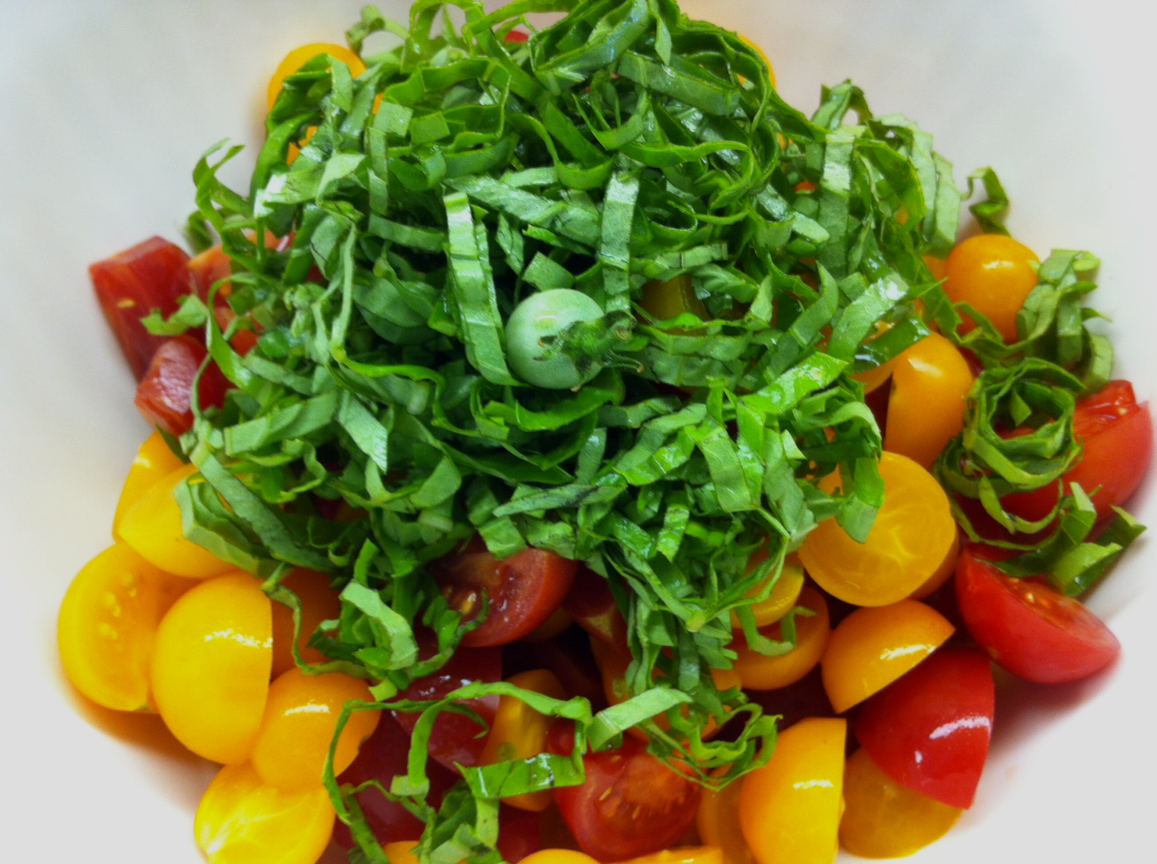 chicken kabob {joojeh kabob} and two side salads Cooking