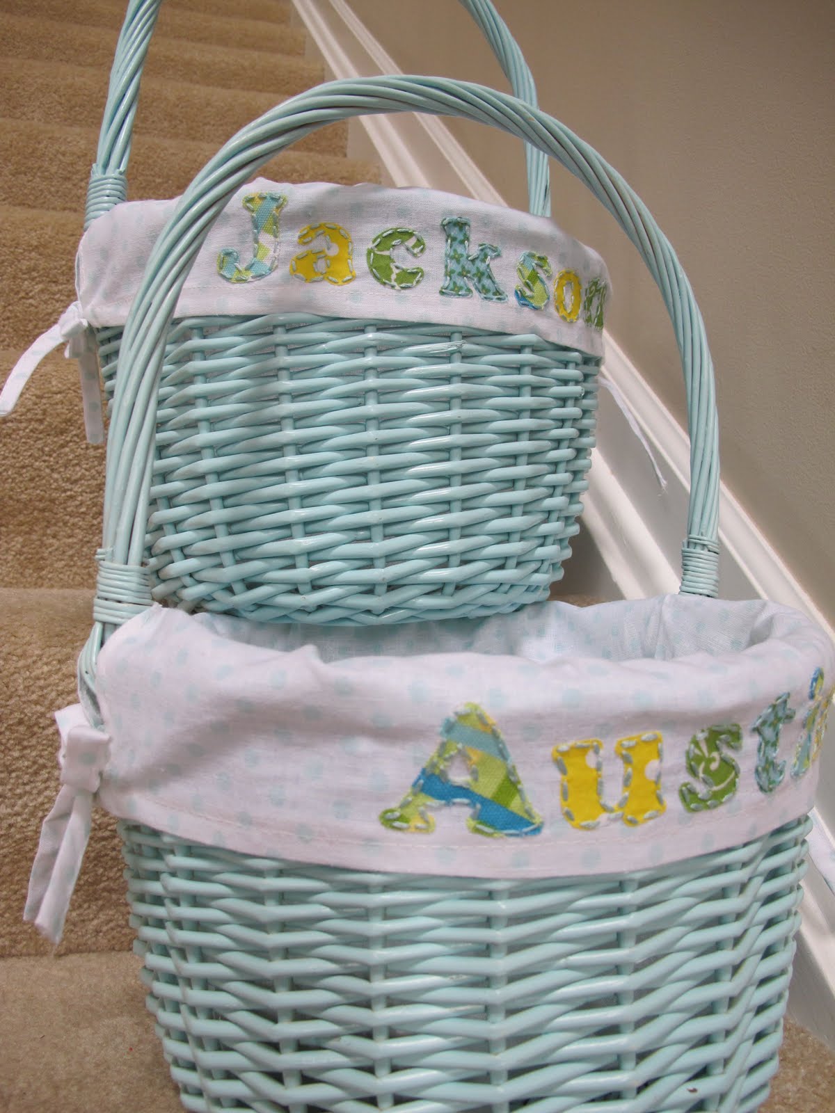 Parttime Me How to Make Personalized Easter Baskets