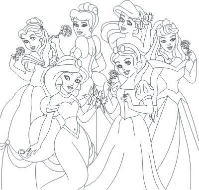 desenhos para pintar imprimir desenhos de princesas
