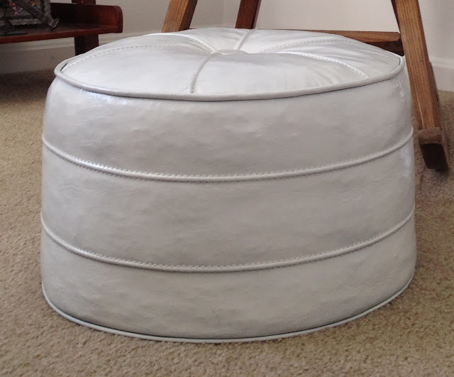 Inspired Whims An Ottoman Adventure...Yes, You Can Spray Paint Vinyl