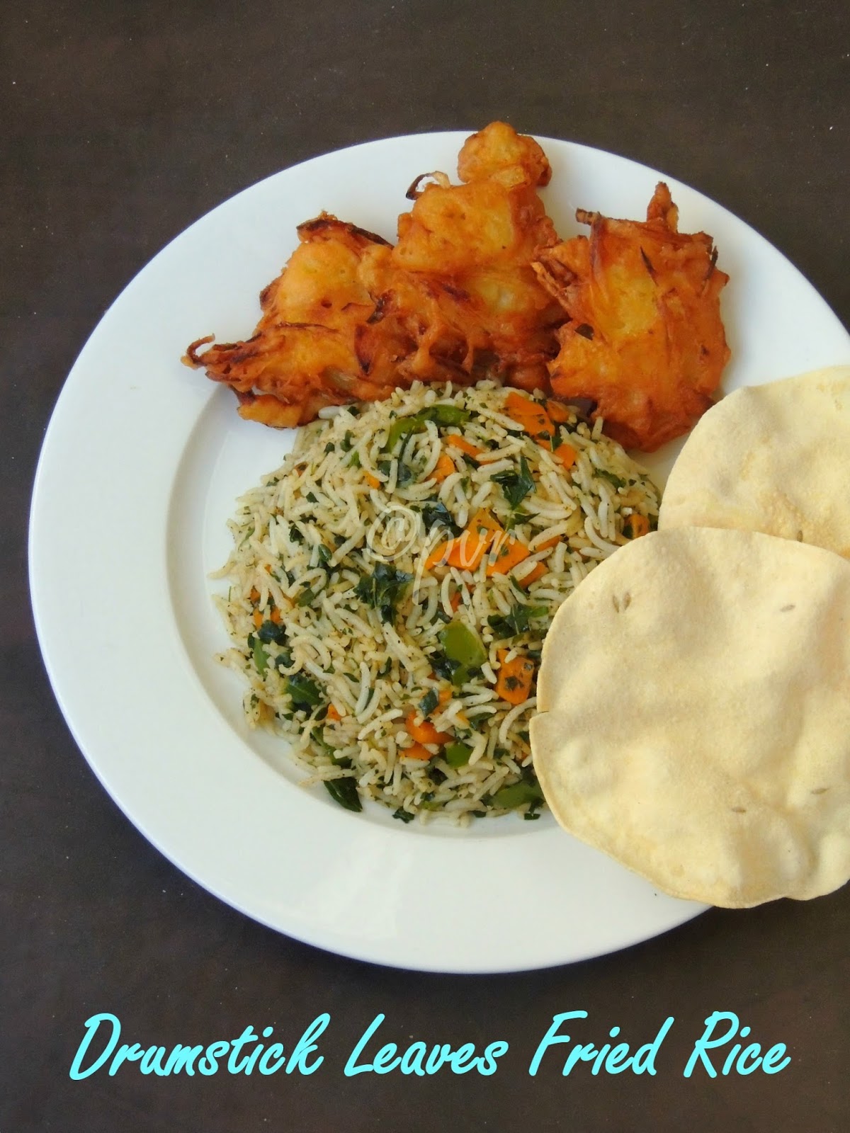 Priya's Versatile Recipes Drumstick Leaves Fried Rice