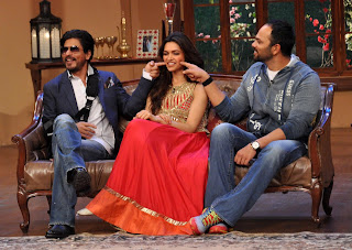 SRK & Deepika Padukone on the sets of 'Comedy Nights with Kapil'