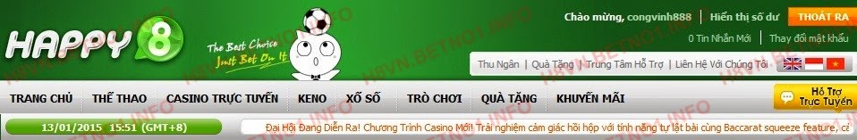 Trang web Happy8 la mot trang web giai tri truc tuyen danh cho nguoi choi Chau A