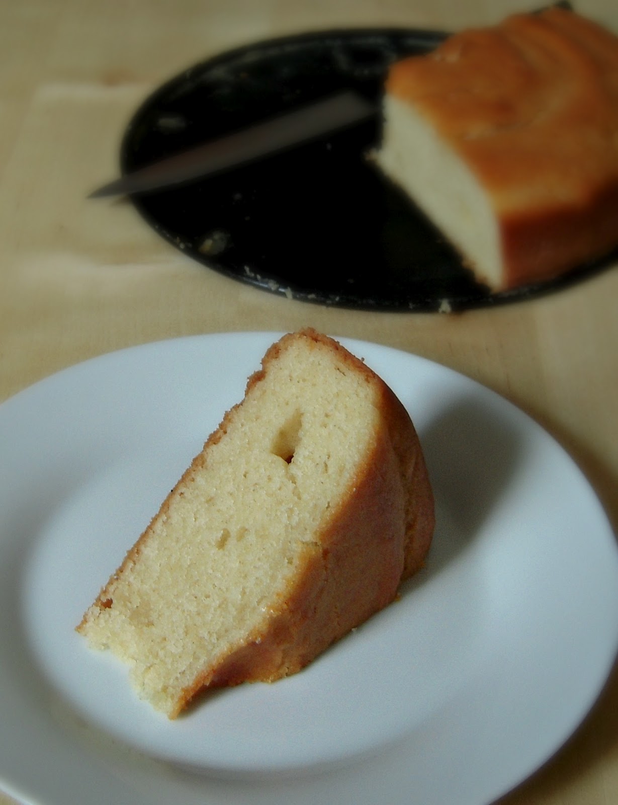 Jyoti's Pages Eggless Vanilla Sponge Cake using Yogurt