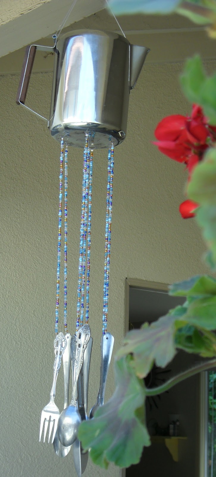 Kaleidoscope of Colors Silverware Wind Chimes