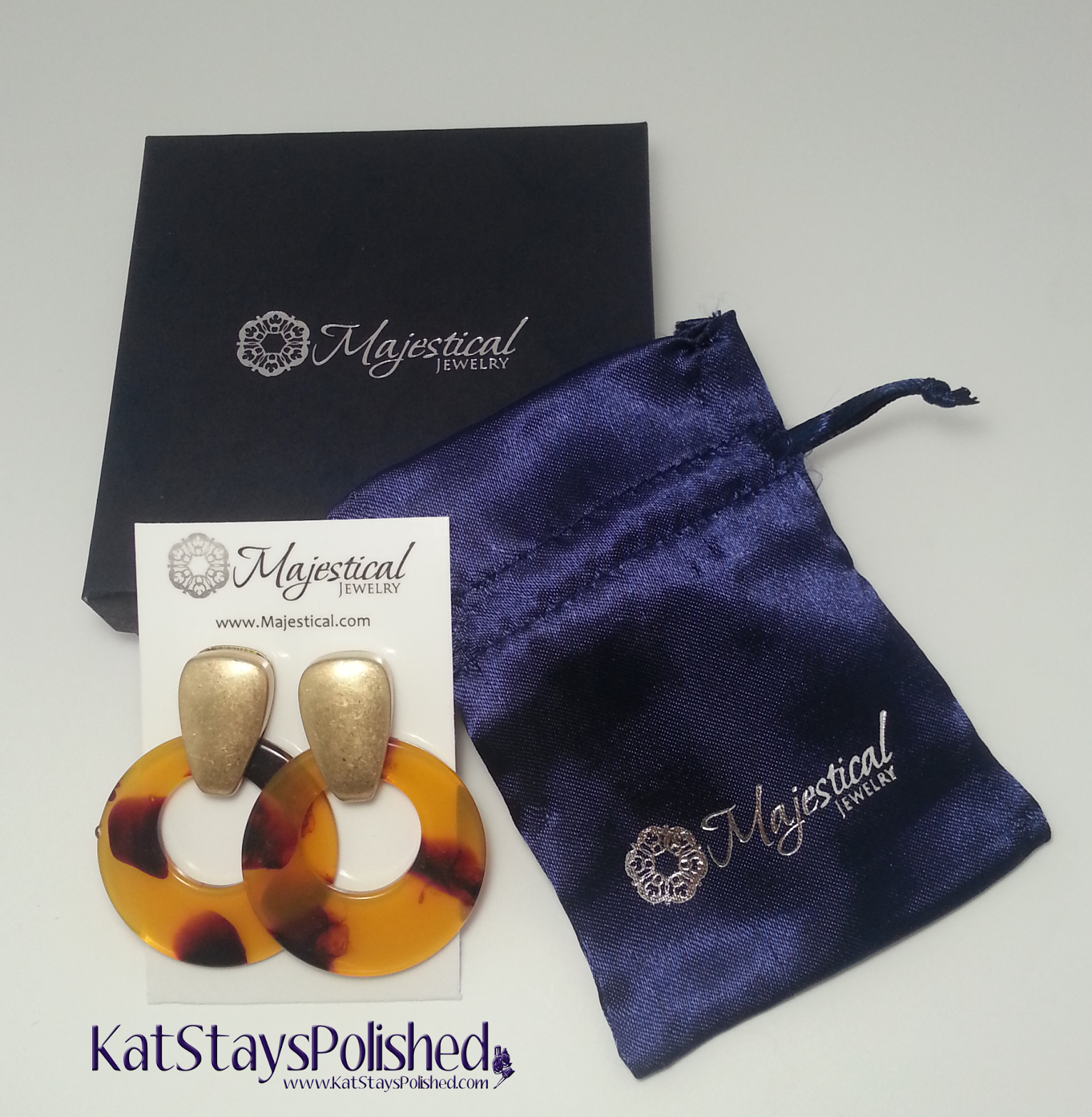 Majestical Jewelry - Tortoise Shell Earrings | Kat Stays Polished