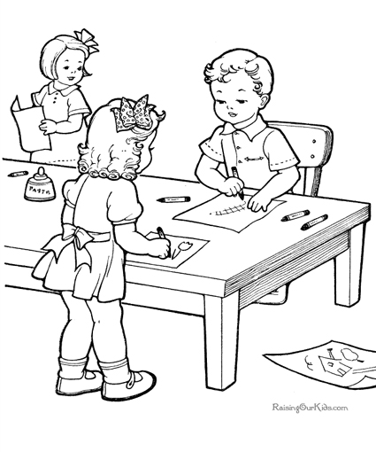 School Coloring Pages Printable