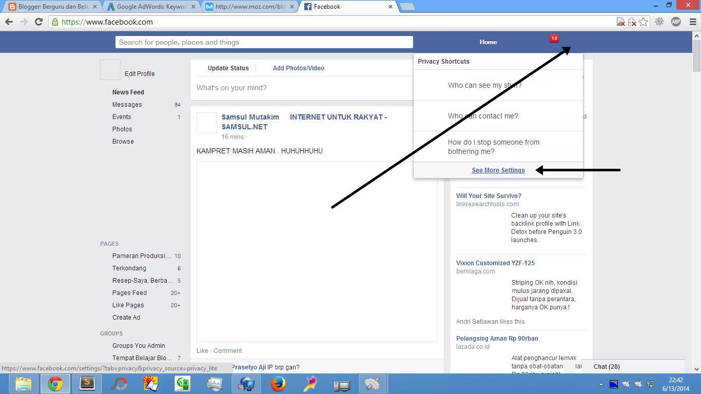 Cara Buat & Daftar Email Facebook (Gbr. 1) Cara Buat & Daftar Email Facebook (Gbr. 1)