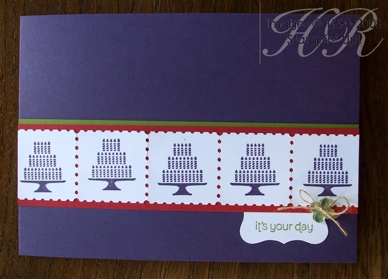 All Things Stampy Postage stamp birthday card