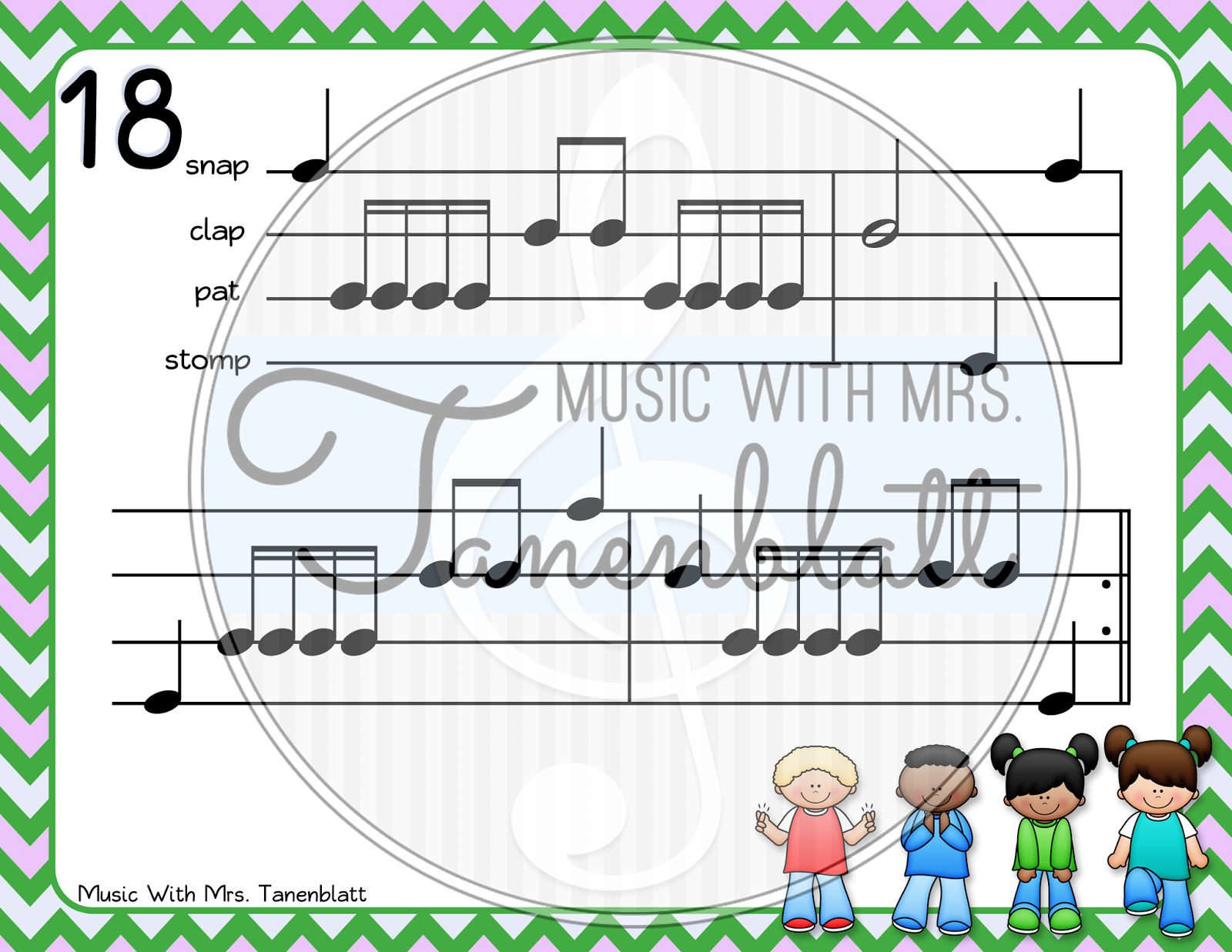 Percussion assignment chart