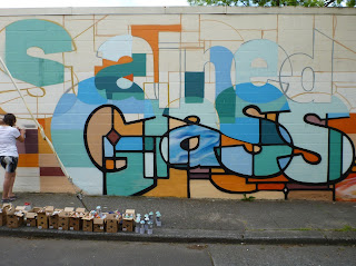 Seattle Stained Glass Mural – In Progress