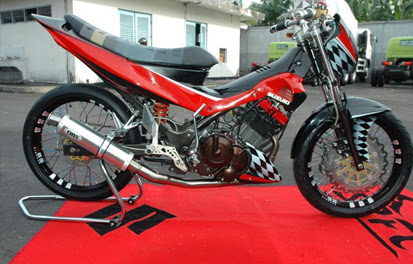 Itulah beberapa Gambar Modifikasi Motor Satria FU 150 Terbaru, semoga title=