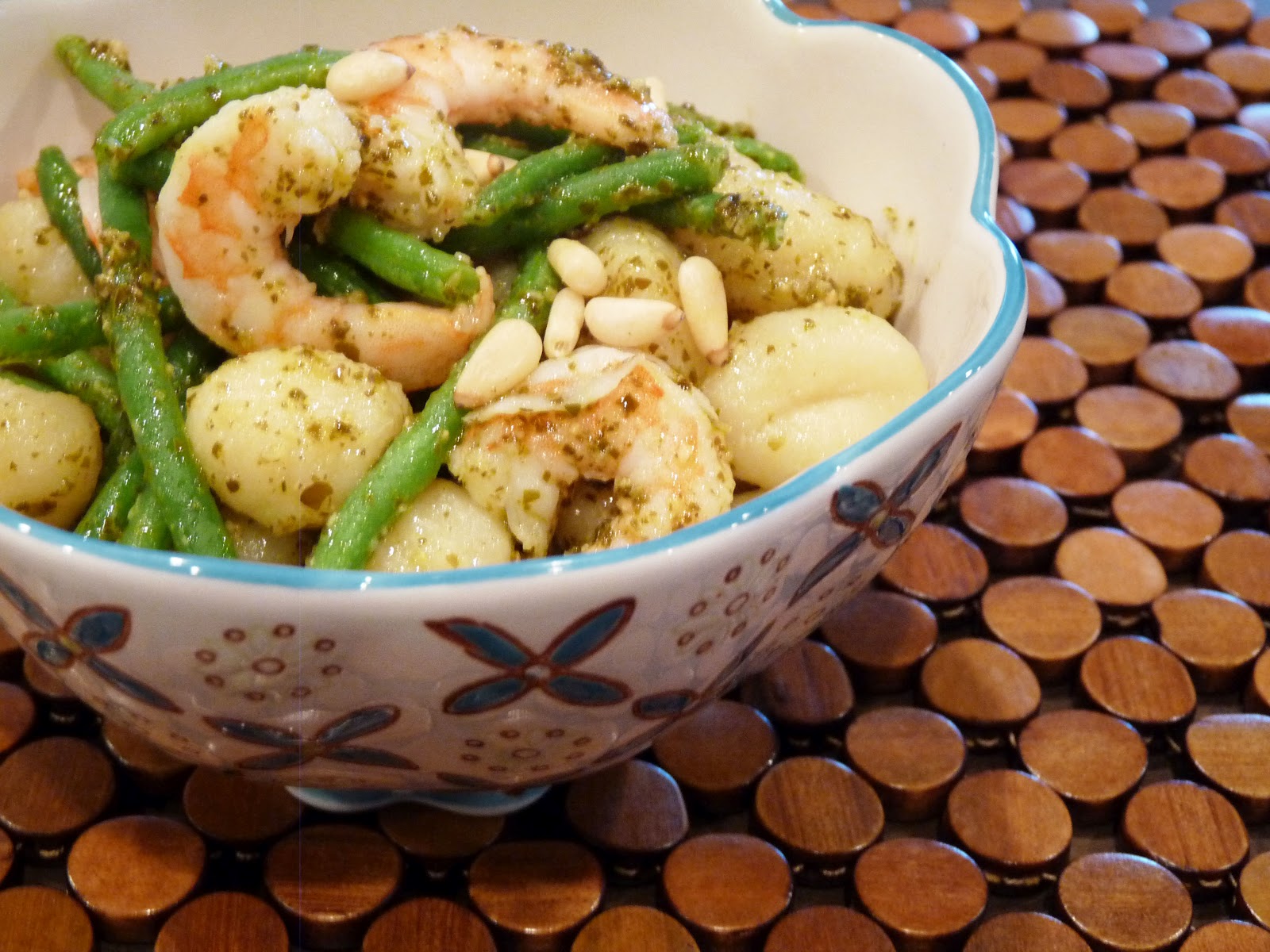 Pesto Gnocchi w/ Shrimp & Green Beans