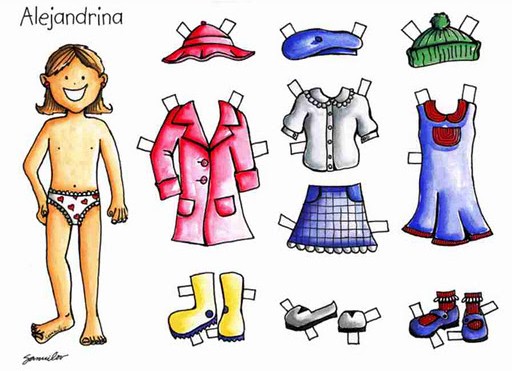 Temas para niños: muñecos para vestir Temas para niños: muñecos para vestir