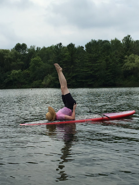 Yoga on the Lake Paddle board yoga