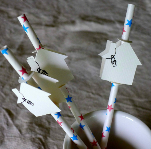 papier trombone pour paille Chez les voisins via Nat et nature