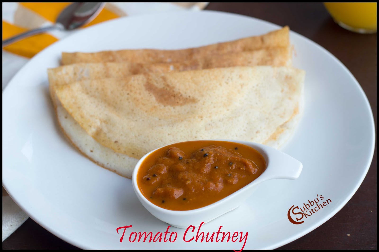 Tomato Chutney Subbus Kitchen