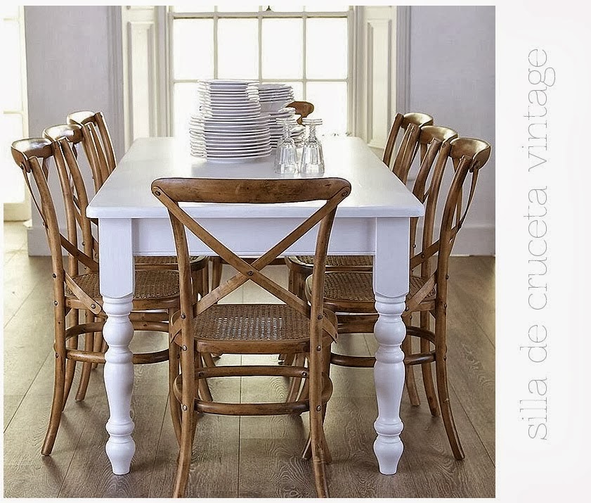 La caja de Pandora decoracion: Silla Cruceta, comedores eclecticos