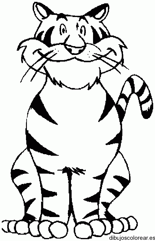 Dibujo de tigre para colorear - Imagui