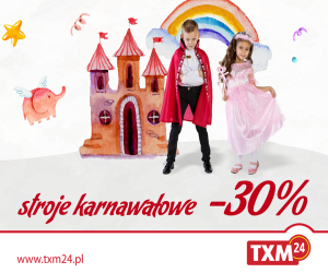 Stroje karnawałowe -30% w Textil Market Promocje i wyprzedaże