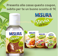Risparmia con il nuovo buono sconto Misura Stevia Logo Misura Stevia per buono sconto da 1 euro