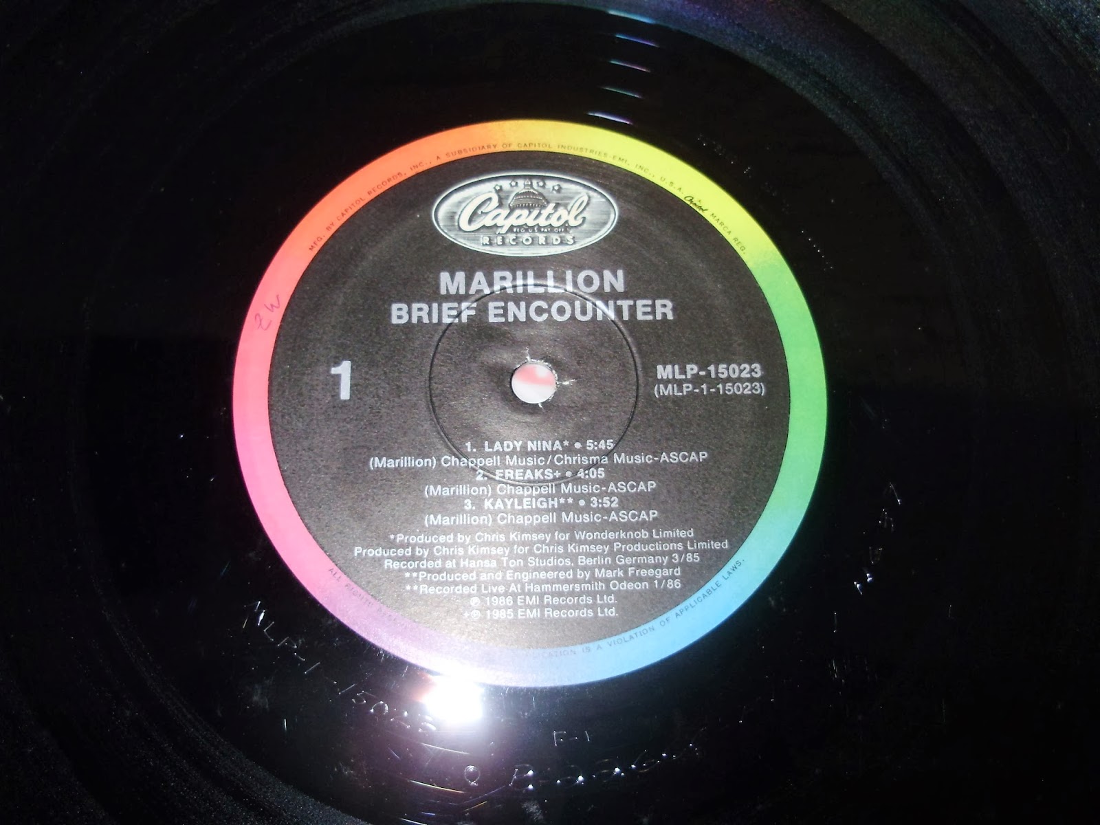 VIDA & VINIL (Chrisóstemo´s Collection) MARILLION BRIEF ENCOUNTER