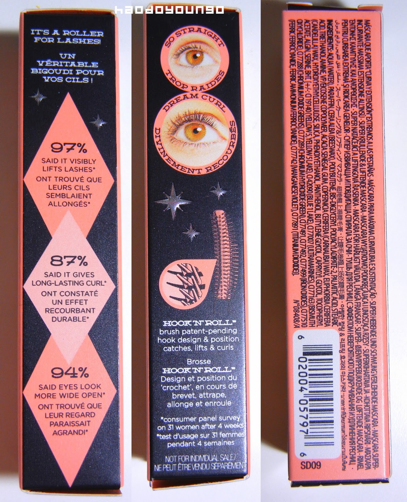 Review & Swatches Benefit Roller Lash Mascara haodoyoungo