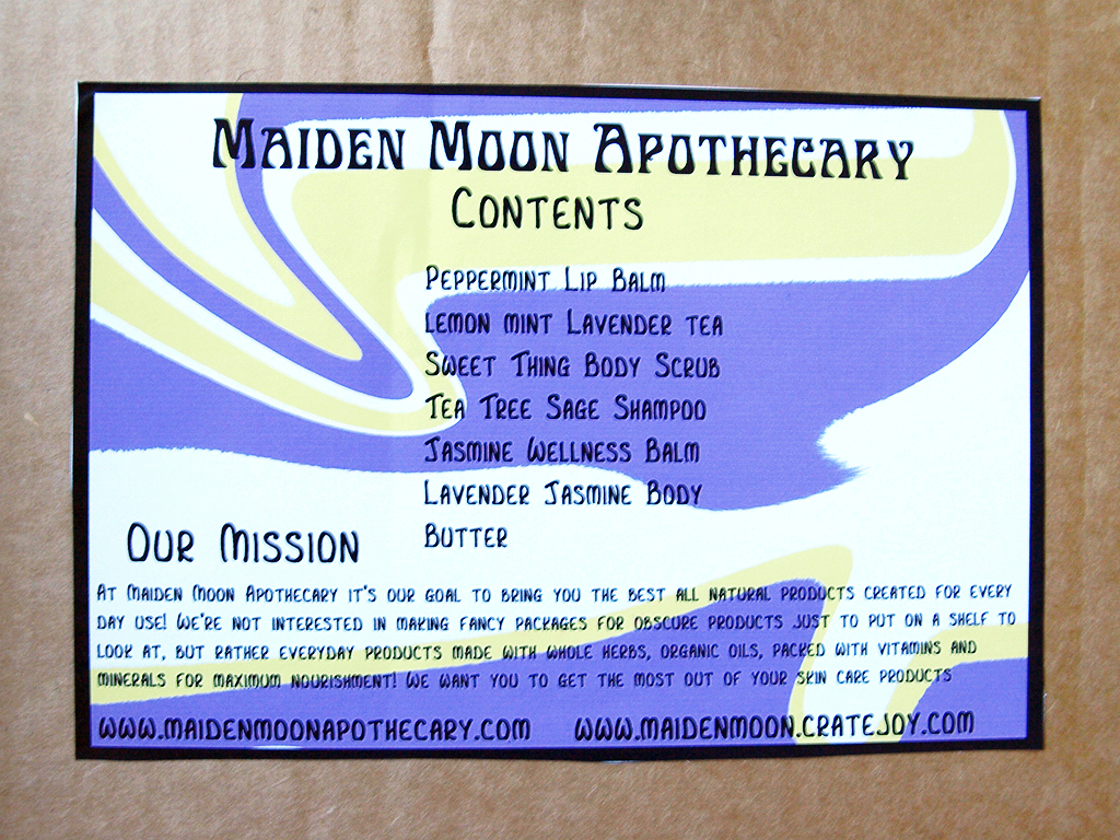 See, Shop, Love! New Subscription Maiden Moon Apothecary! Plus Coupon