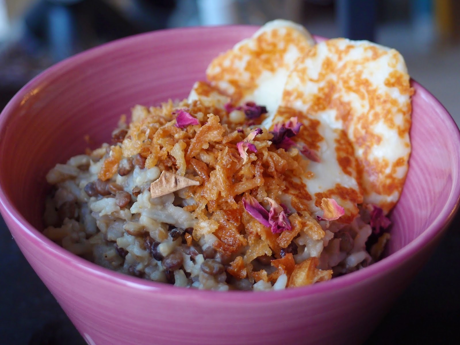 The VegHog Lebanese Dirty Rice with Halloumi