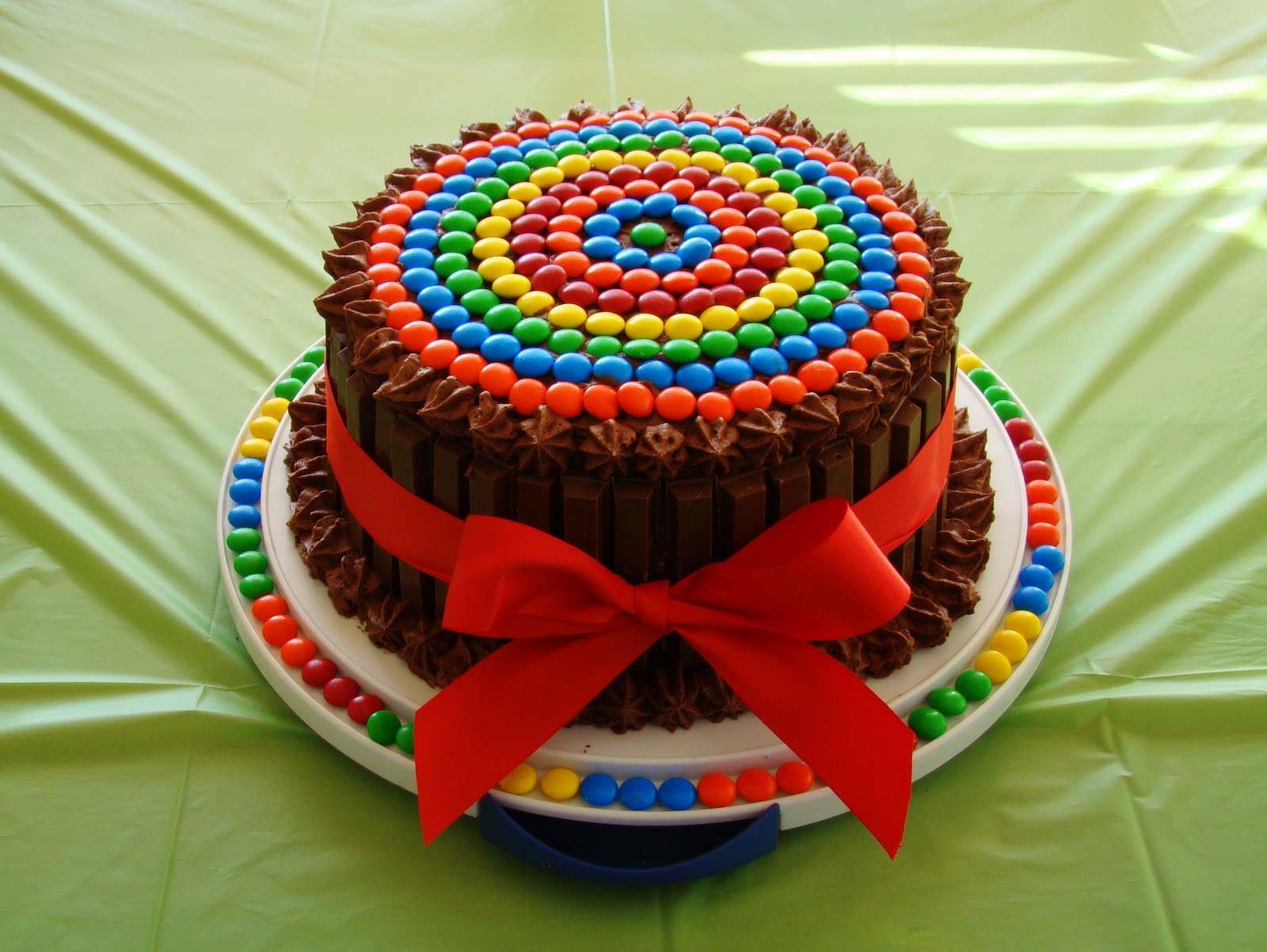 BoBo Bites M&M Kit Kat Cake