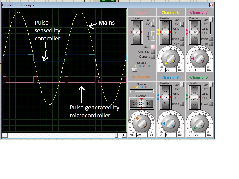 keyur's way varying scr firing angle with Avr microcontroller(Proteus