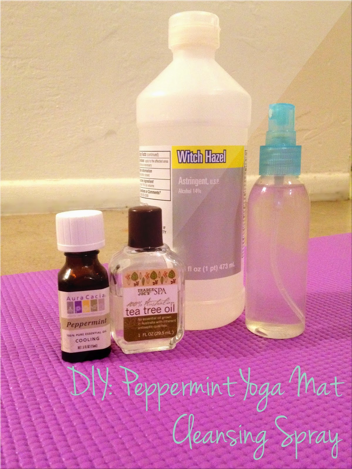 The Delicious Life DIY Yoga Mat Cleaning Spray