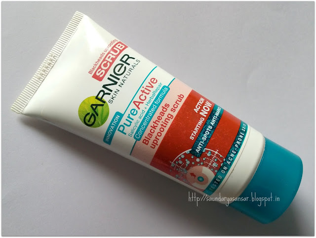 Garnier Pure Active Blackheads Uprooting scrub Review