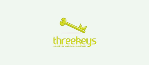 Three Keys logo Three Keys logo design creative