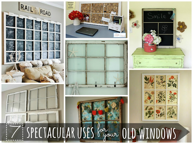 7 Spectacular Uses for Old Windows #oldwindows #vintagewindows #decorating #windows #decor