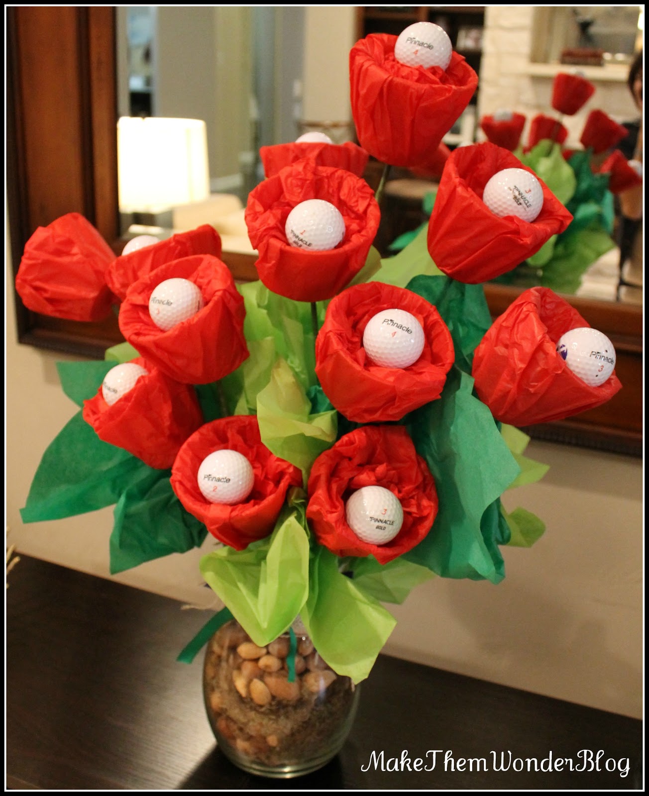Make Them Wonder Golf Ball Flowers Howto Guide