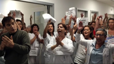 Protestas en el nuevo hospital de Vigo