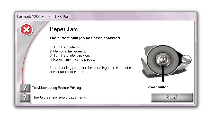 Paper jam error   hp support forum   304541